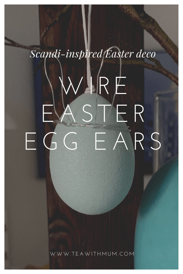 Simple DIY wire Easter bunny ear crowns; easy wire Easter egg ears; simple DIY Scandi-inspired Easter decorations; Easter craft and decor