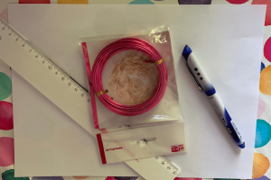 What you will need to make the wire wall art