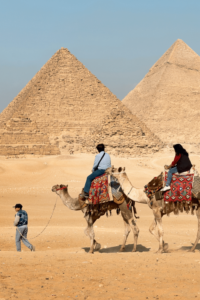A visit to the Great Pyramids at Giza, maybe without the camel ride