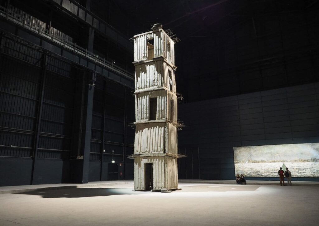 One of the Seven Heavenly Places from Anselm Kiefer. See these impressive structures for free at Pirelli's HangarBicocca.